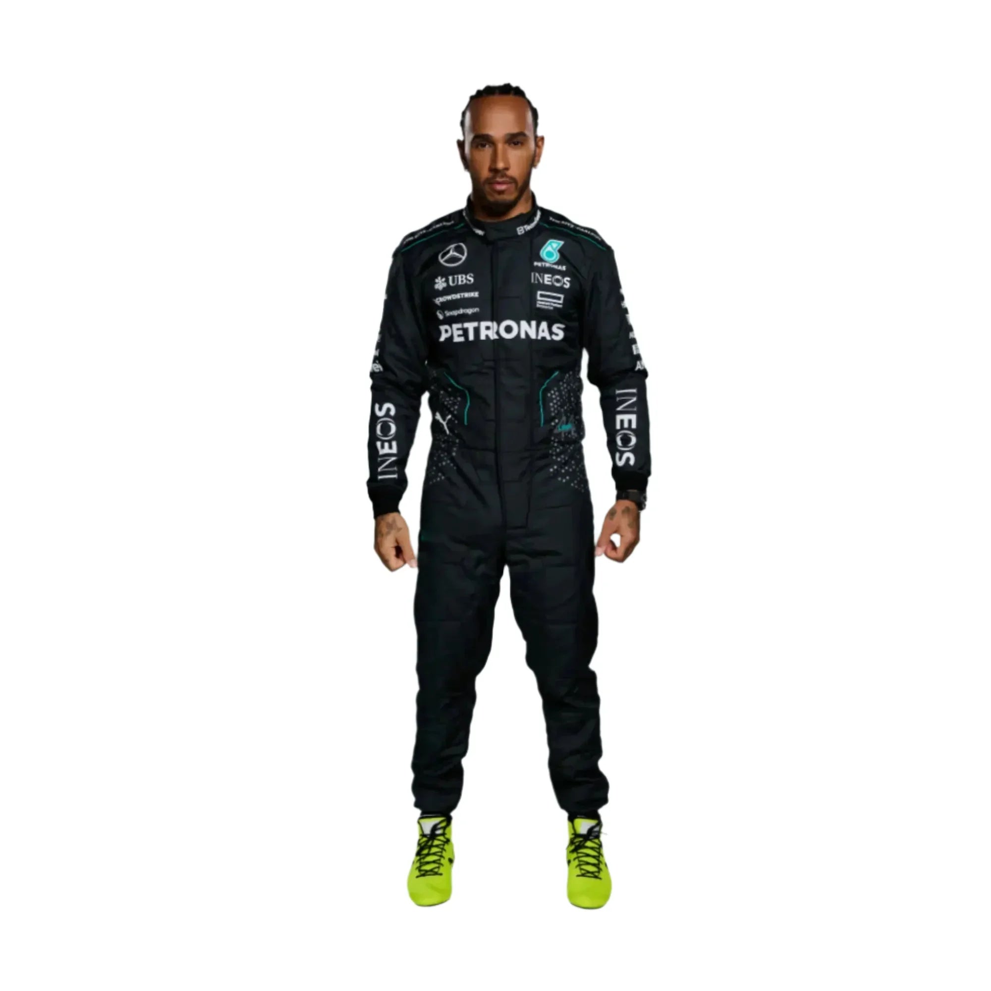 Lewis Hamilton 2024 Go-Kart Racing Suit – Mercedes-AMG Petronas F1 Team Replica - My Racing Suits
