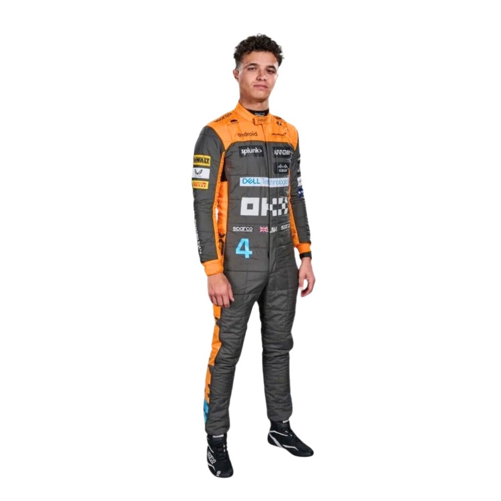 Lando Norris McLaren 2023 Kart Race Printed Suit - My Racing Suits