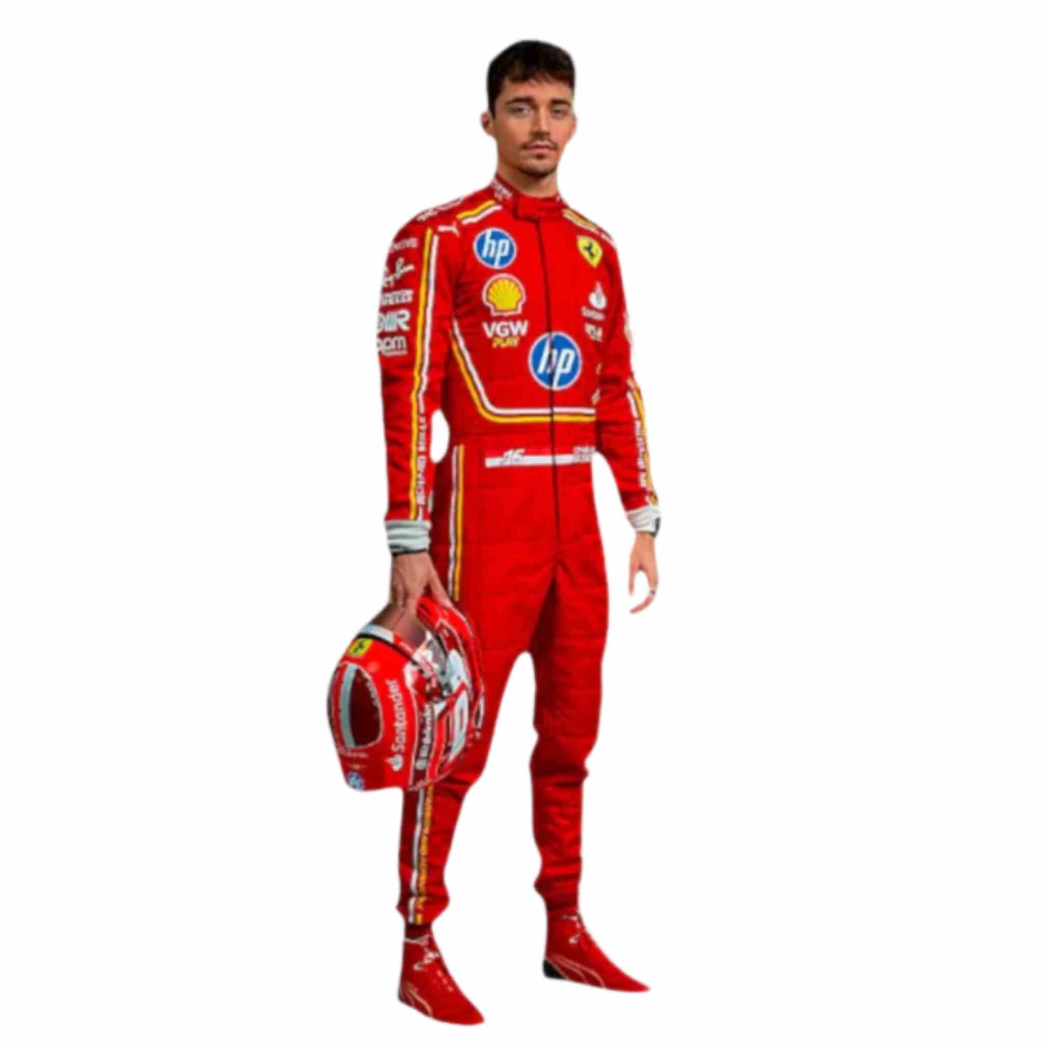 CHARLES LECLERC 2024 MONACO GP Ferrari HP Kart Race Suit - My Racing Suits