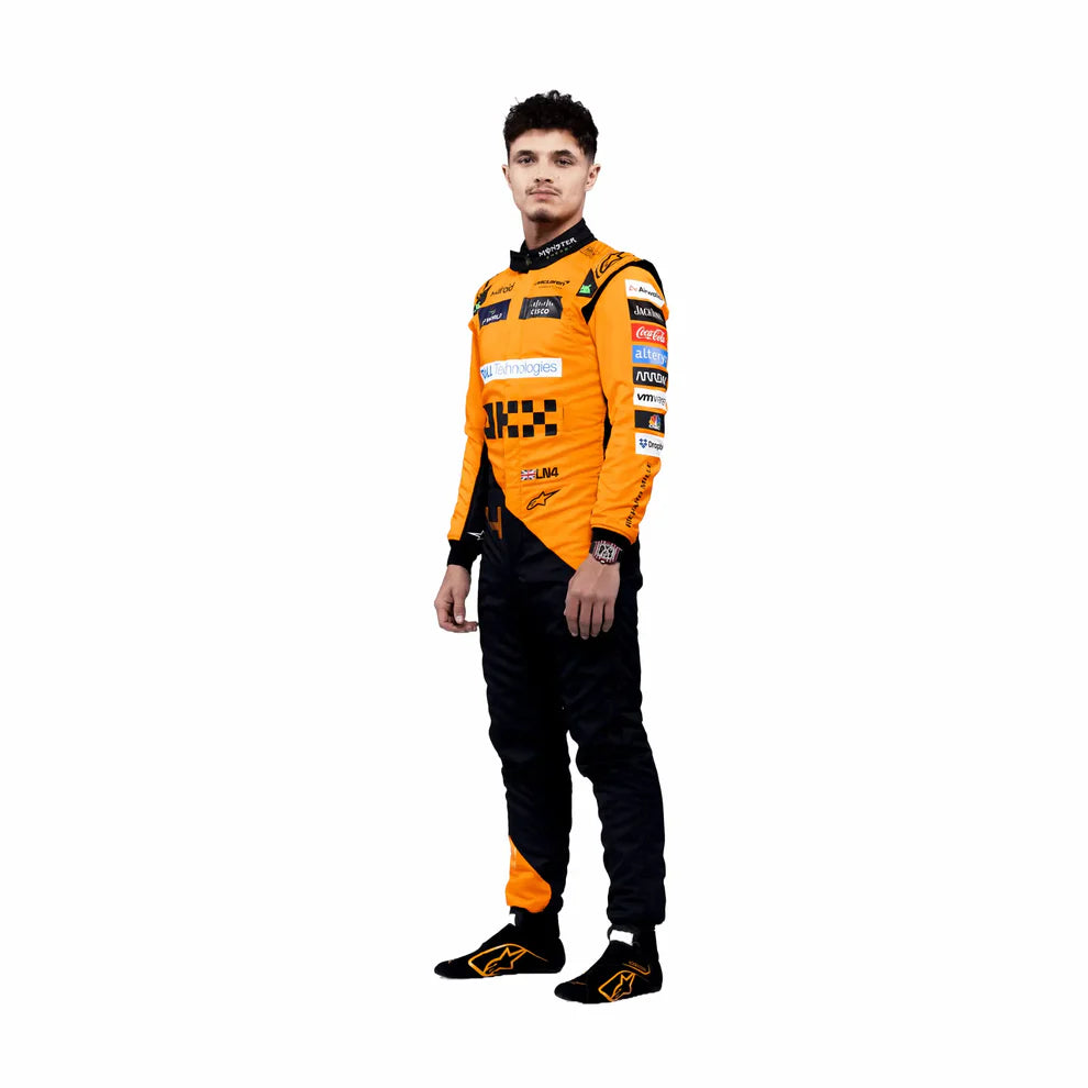 Lando Norris McLaren 2024 Kart Race Printed Suit - My Racing Suits
