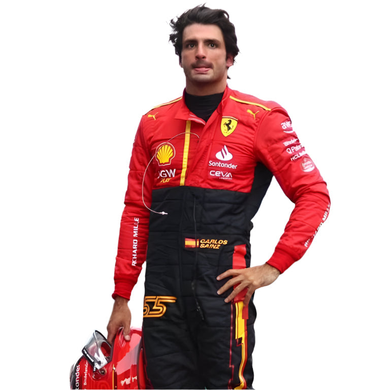 Carlos Sainz 2024 Ferrari MIAMI GRAND PRIX Race Suit – Scuderia - My Racing Suits
