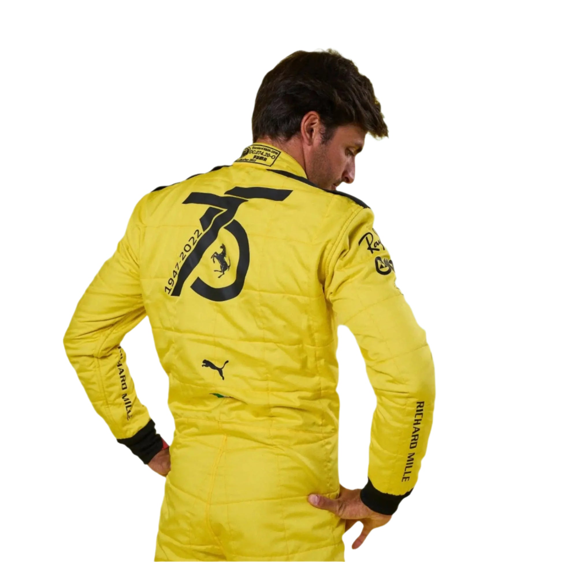 Carlos Sainz 2022 Ferrari Karting Race Suit Replica Design - My Racing Suits
