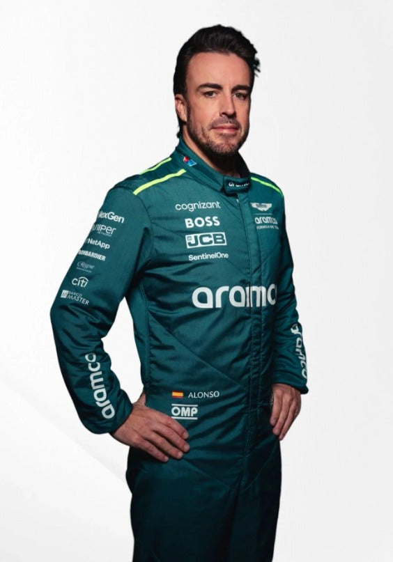 2024 Fernando Alonso Aston Martin F1 Team Printed Race Suit