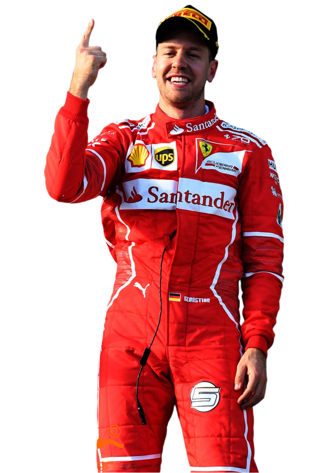 Sebastian Vettel Ferrari 2017 Kart Race Suit - My Racing Suits