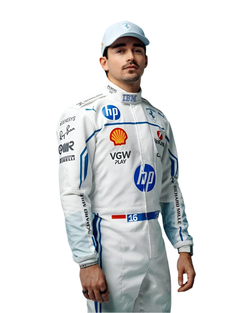 Charles Leclerc 2025 Ferrari HP Kart Race Suit | Scuderia Ferrari - My Racing Suits