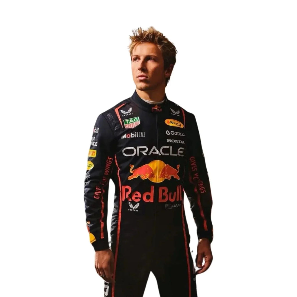 Liam Lawson 2025 F1 Replica Racing Suit – High-Quality Printed Fan Edition - My Racing Suits