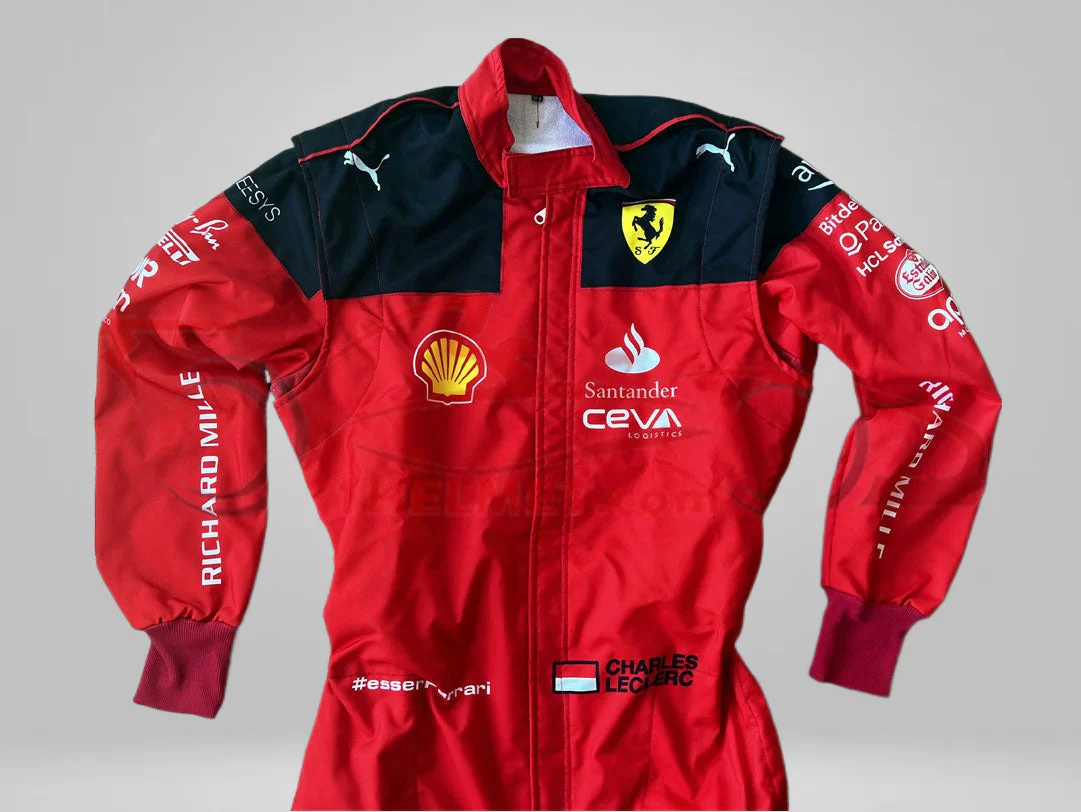 Charles Leclerc 2022 Ferrari Kart Suit | Embroidered F1