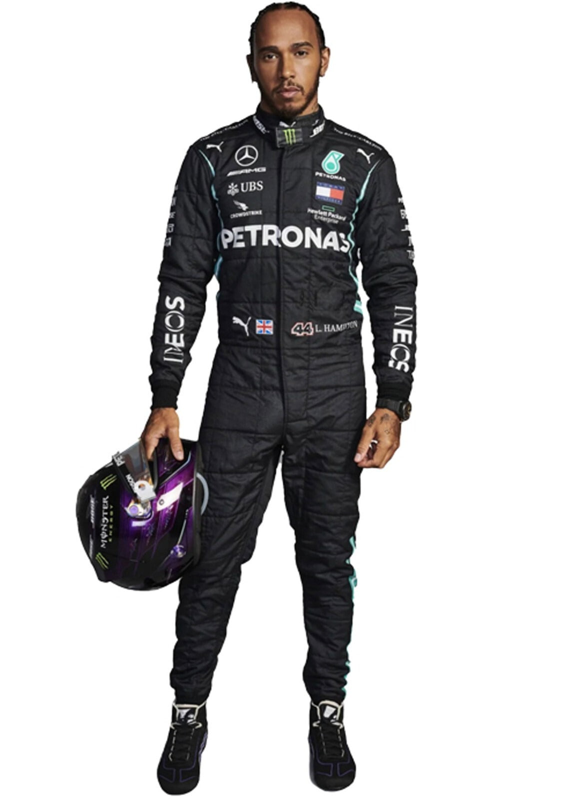 Lewis Hamilton 2021 Go-Kart printed Racing Suit | Mercedes-AMG Petronas F1 Suit