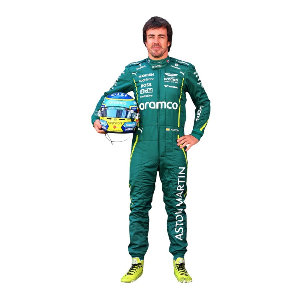 Fernando Alonso 2025 F1 Racing Suit – Elite Printed Edition for Fans