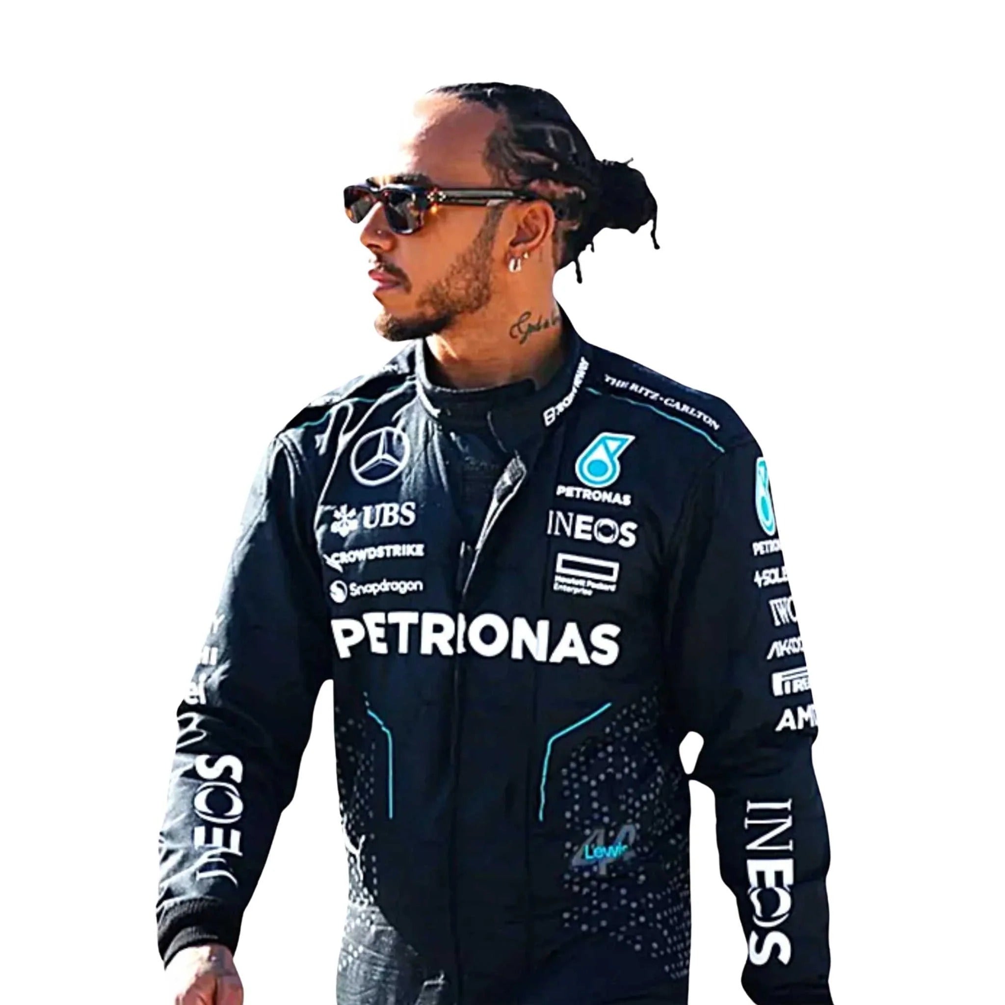 Lewis Hamilton 2024 Printed Go-Kart Racing Suit – Mercedes AMG Petronas F1 Suit