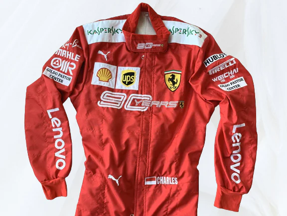 Charles Leclerc 2019 Ferrari 90 Years Suit | Embroidered F1