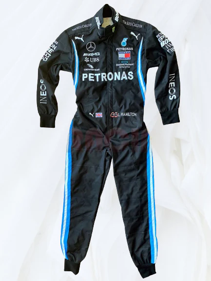 Lewis Hamilton 2020 Mercedes F1 Suit | Embroidered Racing Suit