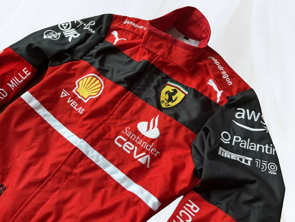 Charles Leclerc 2022 Ferrari Kart Suit | Embroidered F1