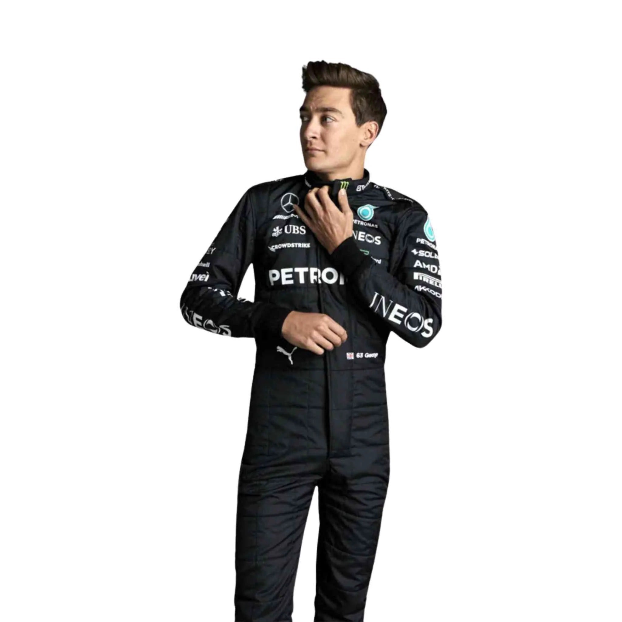 George Russell 2023 Go-Kart Racing printed Suit | Mercedes-AMG Petronas