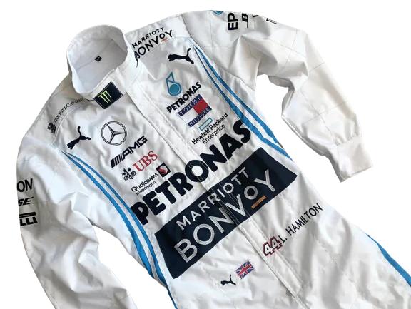 Lewis Hamilton 2019 Mercedes F1 Suit | Embroidered Racing Suit