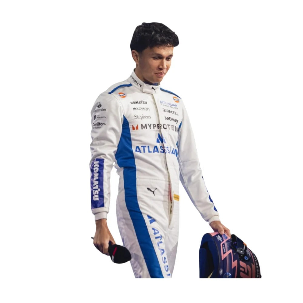 Alex Albon 2025 F1 Replica Racing Suit – Premium Printed Fan Edition