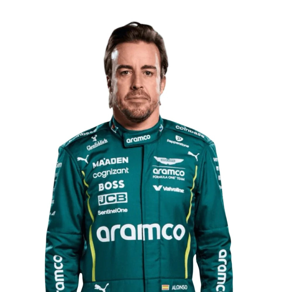 Fernando Alonso 2025 F1 Racing Suit – Elite Printed Edition for Fans