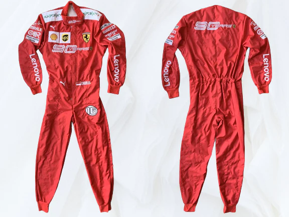 Charles Leclerc 2019 Ferrari 90 Years Suit | Embroidered F1
