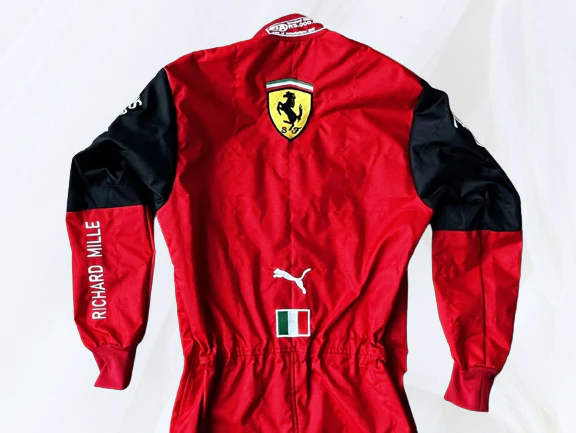Charles Leclerc 2022 Ferrari Kart Suit | Embroidered F1