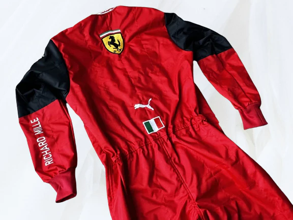 Charles Leclerc 2022 Ferrari Kart Suit | Embroidered F1
