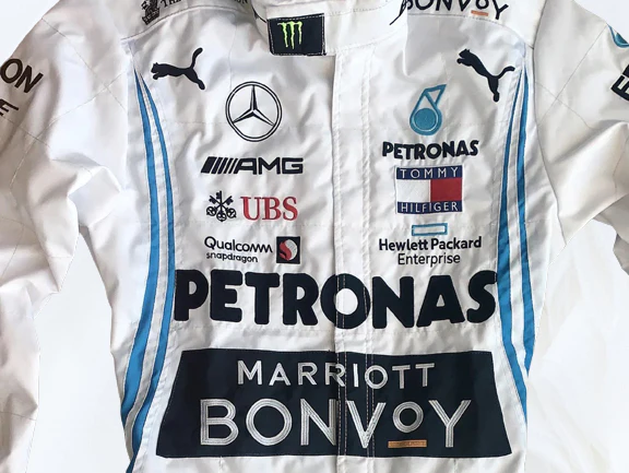 Lewis Hamilton 2019 Mercedes F1 Suit | Embroidered Racing Suit