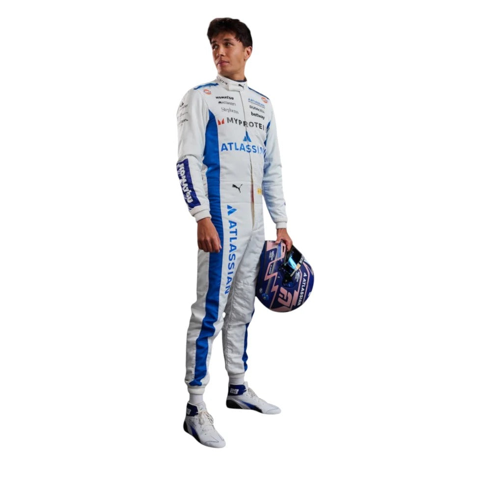 Alex Albon 2025 F1 Replica Racing Suit – Premium Printed Fan Edition