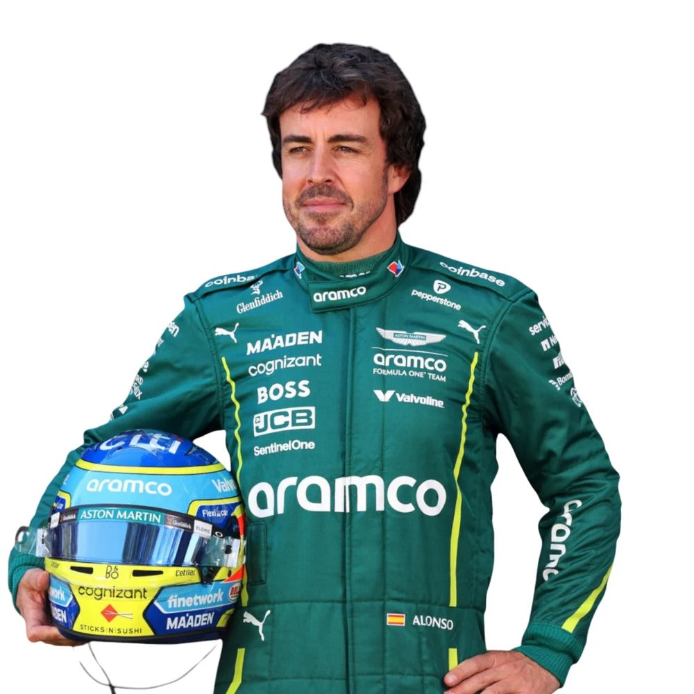 Fernando Alonso 2025 F1 Racing Suit – Elite Printed Edition for Fans