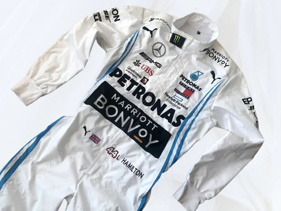 Lewis Hamilton 2019 Mercedes F1 Suit | Embroidered Racing Suit