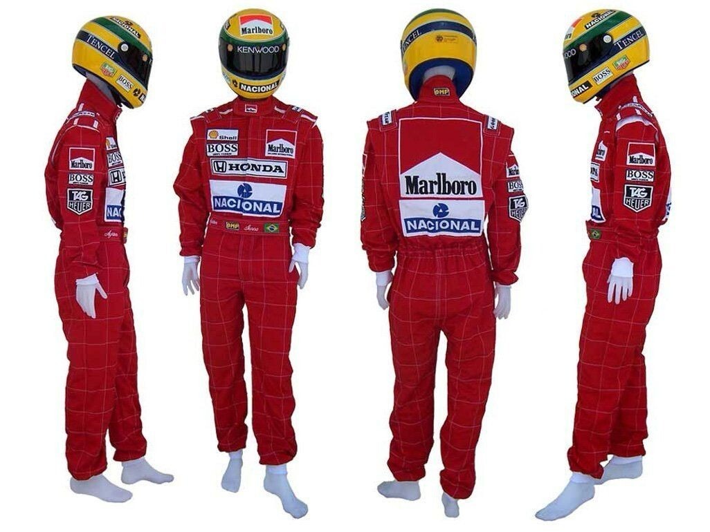 Ayrton Senna Karting Suit – Premium Embroidered