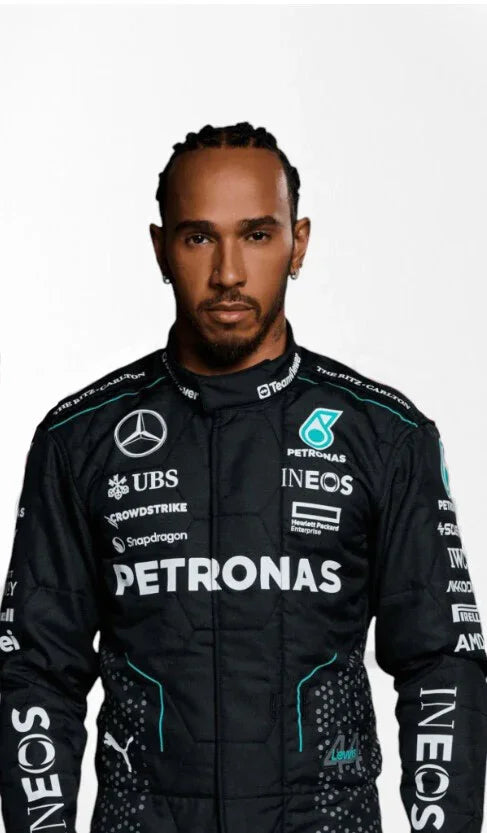 Lewis Hamilton 2024 Go-Kart Racing Suit – Mercedes-AMG Petronas F1 Team Replica - My Racing Suits